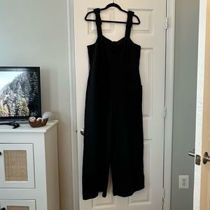 Wide leg crop jumpsuit